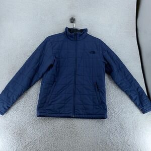 The North Face Harway‎ Jacket Mens Small Blue Quilted Insulated Full Zip Outdoor
